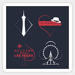 Las Vegas Nevada Popular Landmarks Magnet